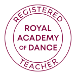 Round logo with words Registered RAD Teacher